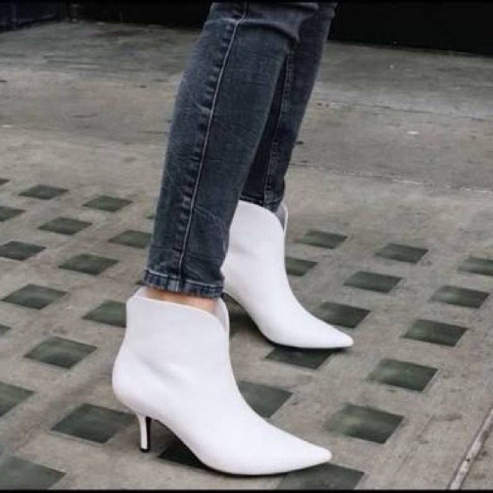 Anine Bing White Women's Ankle Boots - Picture 11 of 15